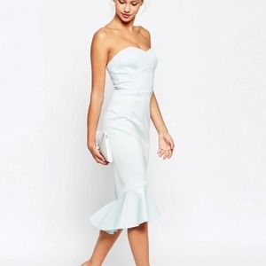 ASOS Pephem Bandeau Midi Dress Size 4 NWT